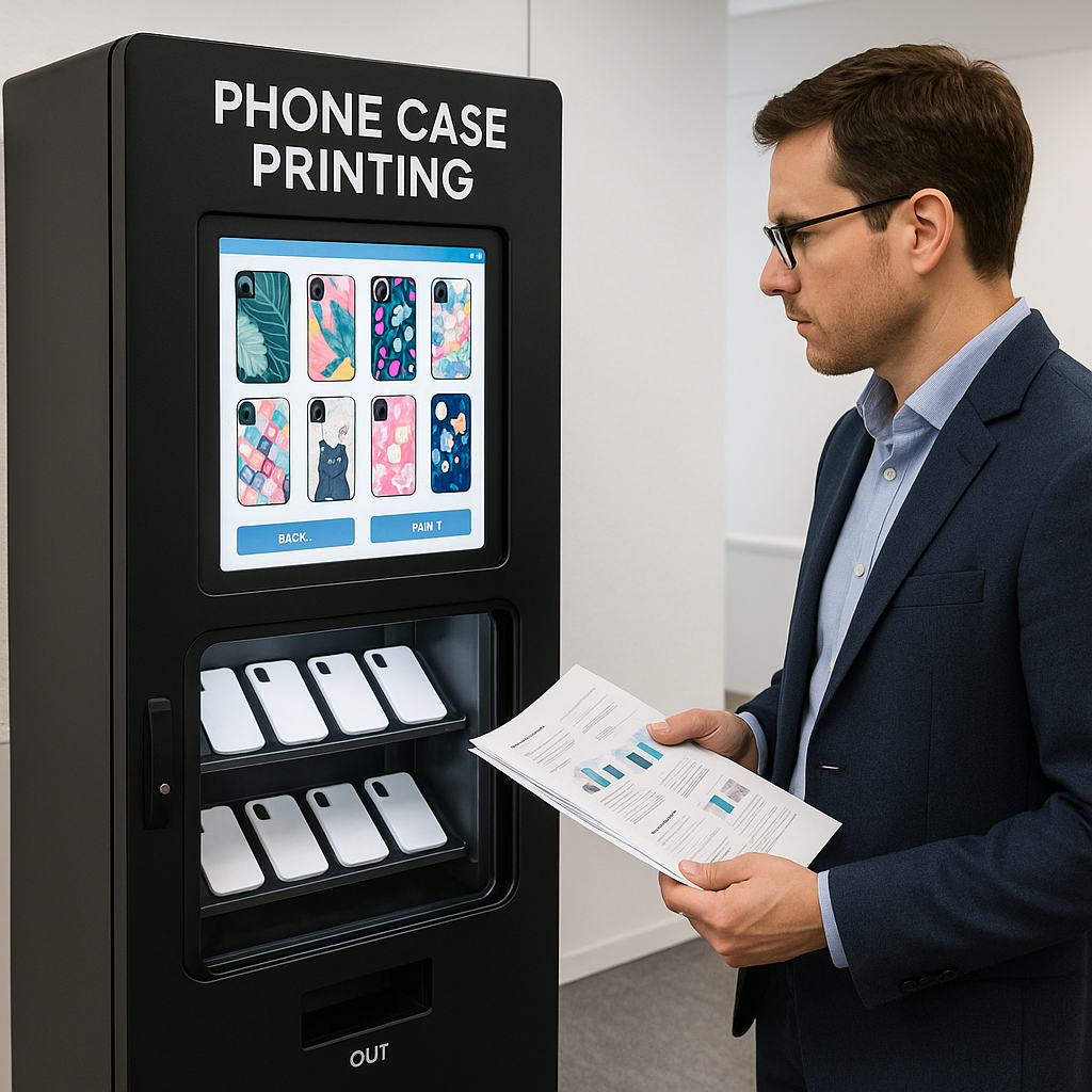 phone case printing vending machine buyer guide
