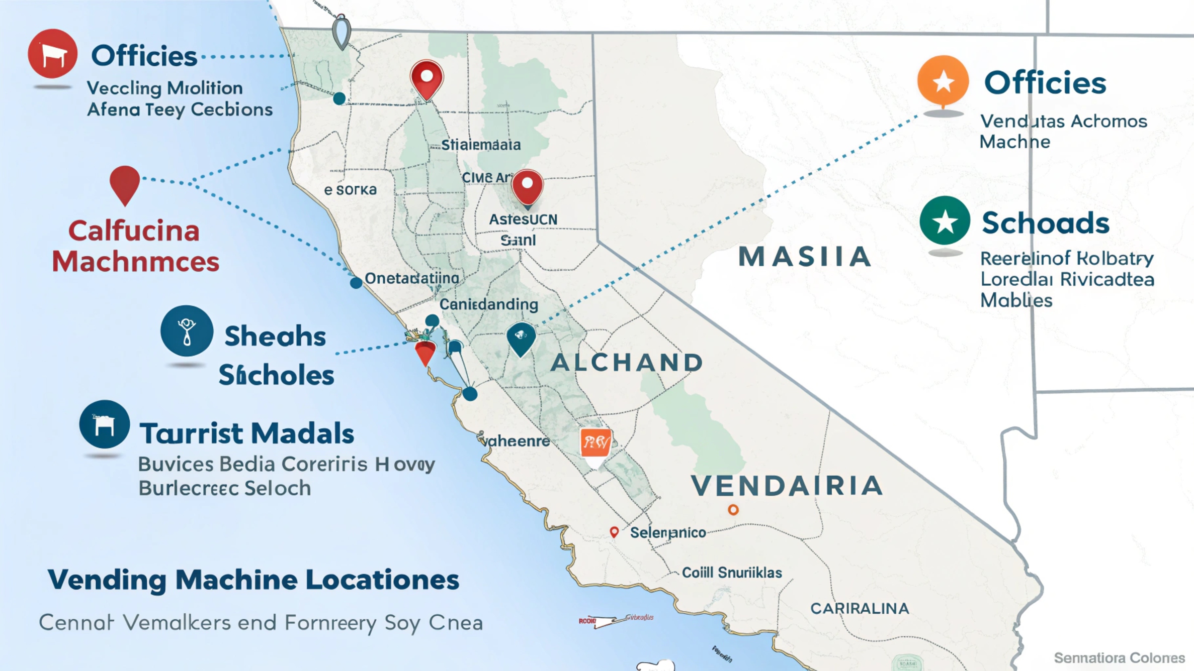 Vending machine routes in California