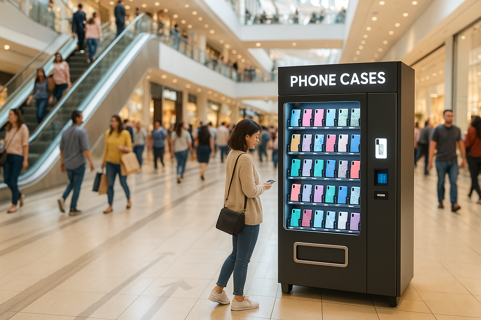 vending machine mall traffic