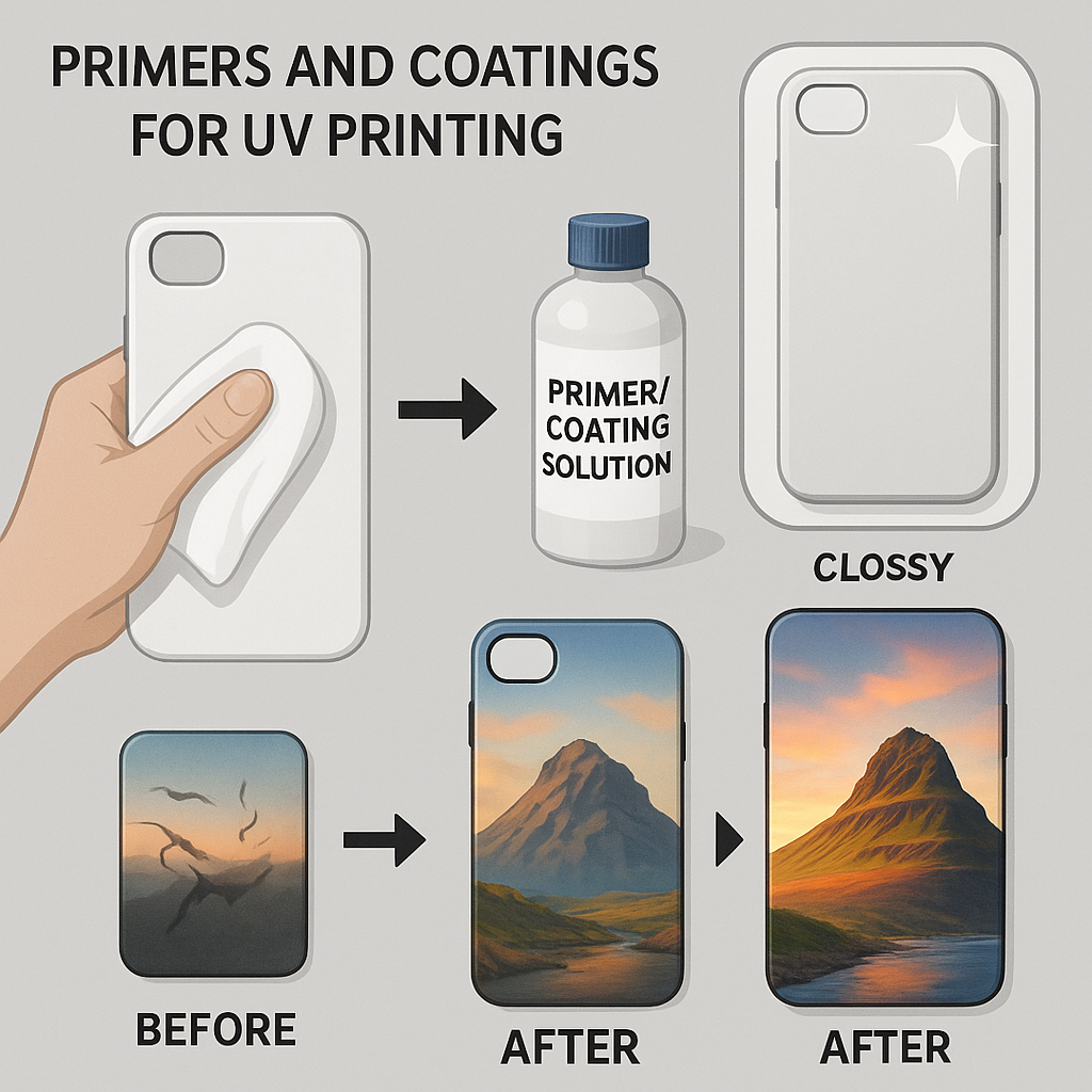 Marketing materials for phone case vending business