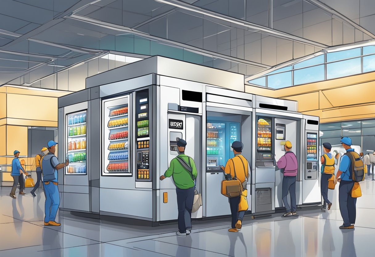 Business expansion plan with multiple vending machine locations