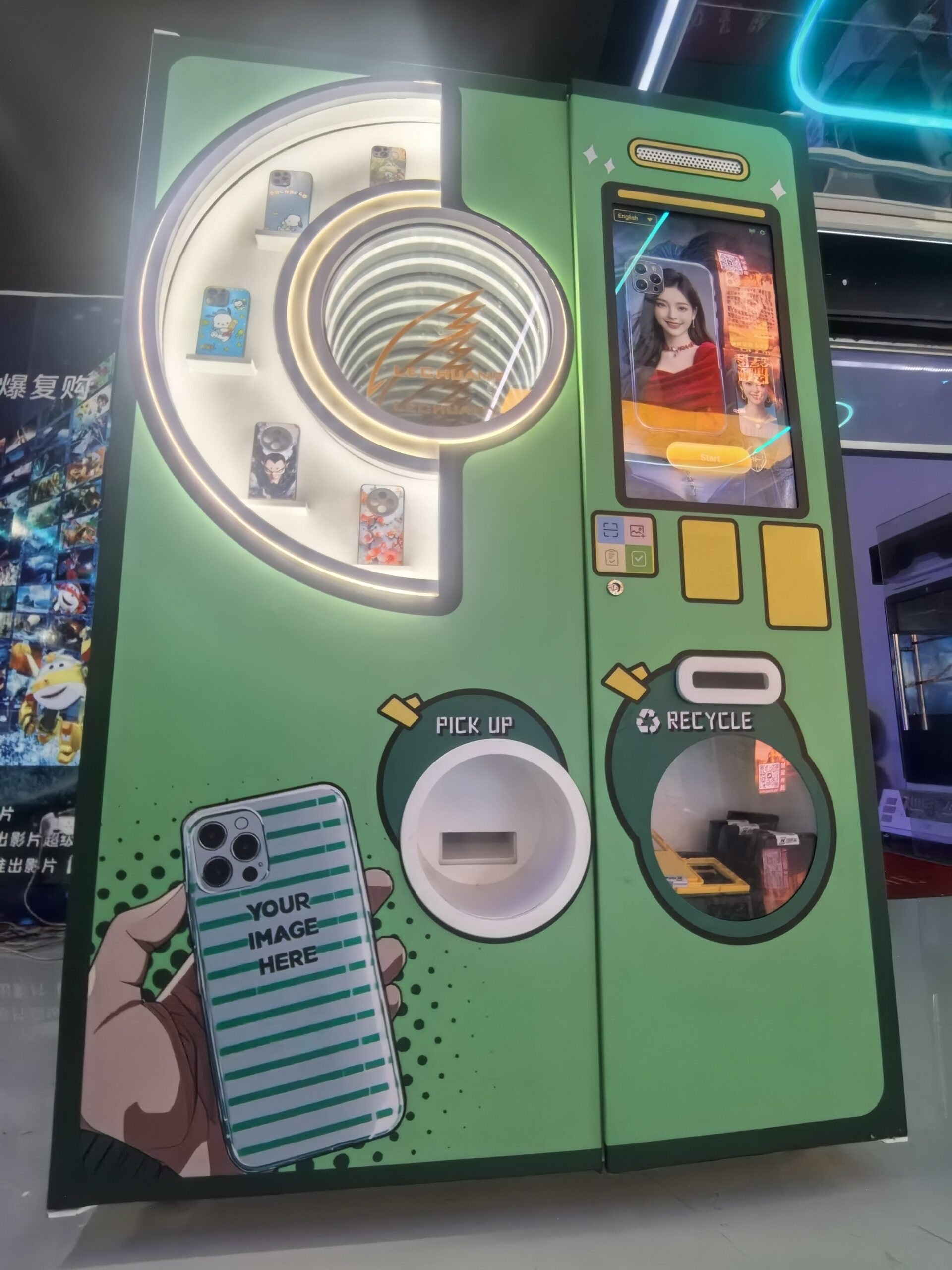 Do phone case printer vending machines return change?